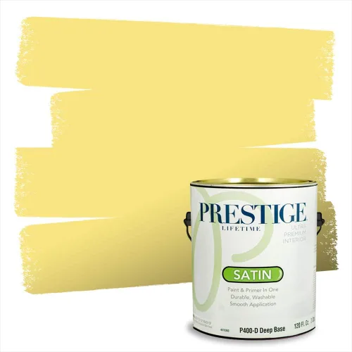 Vista 231 de PRESTIGE Pinturas de pintura exterior e imprimación en uno, 1 galón, plano, combinación comparable de Benjamin Moore* Pila de heno