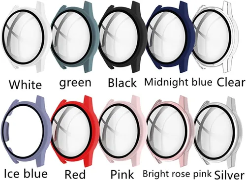 Vista 8 de Protector de pantalla de reloj compatible con Huawei GT2 de 1.63 pulgadas, ultra delgado, HD, vidrio templado, protección general, cubierta dura