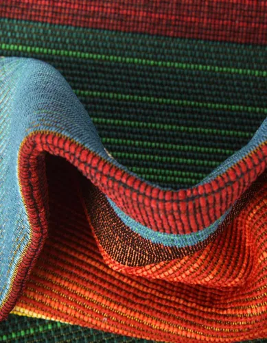 Vista 6 de Unique Loom Outdoor Modern Collection - Alfombra de área Jaco (4 pies 1 pulgada octágono multi/azul claro)