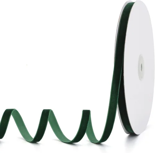 Vista 80 de Cinta de terciopelo negro de 1-1/2 pulgadas x 20 yardas, ideal para envolver regalos, hacer lazos para el pelo, coronas, decoración de boda y fiesta