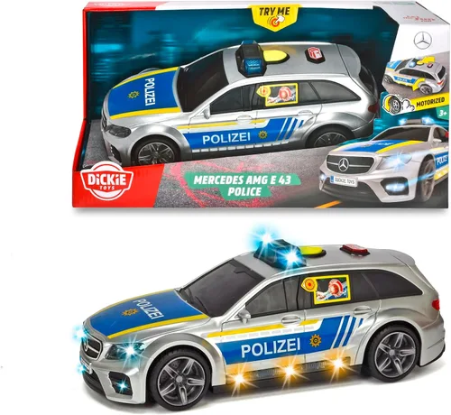 Vista 6 de Dickie Toys 203716018ONL Mercedes AMG E43 (11.8 in) - Camión de bomberos motorizado con luz y sonido - para niños a partir de 3 años, individual