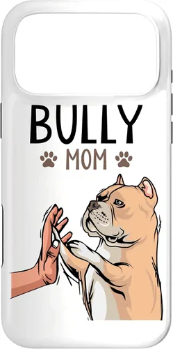 Vista 22 de Funda para iPhone 13 Pro Max American Bully Mom Dog Mama Dog Dog Holder