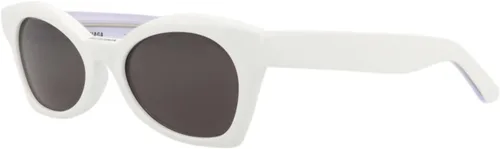 Vista 2 de Balenciaga Gafas de sol de mariposa para mujer, Blanco