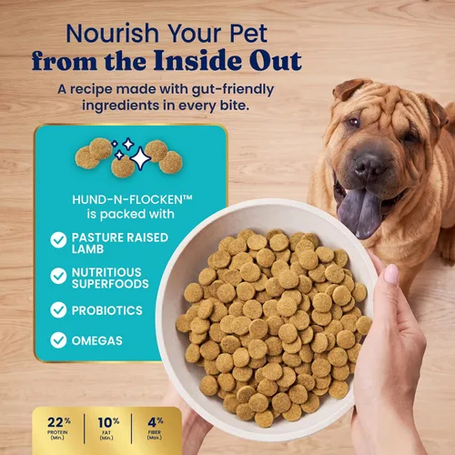Vista 6 de Solid Gold, Hund-N-Flocken, alimento seco para perros con cordero, arroz y aceite de pescado Omega 3 para perros, probióticos, 24 libras Alimento