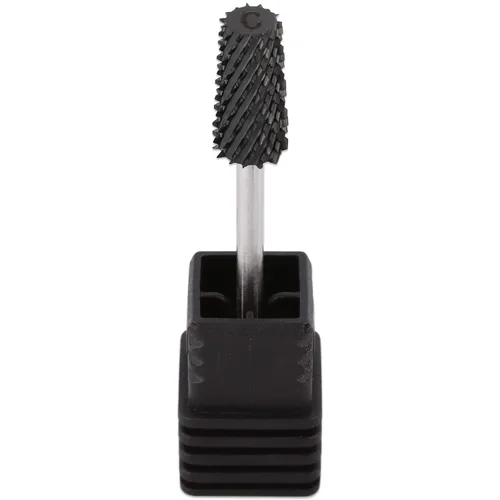 Vista 8 de PANA - Cabezal cónico de carburo con vástago de 3/32 pulgadas (negro, grano grueso), broca de uñas para eliminación rápida de acrílico o gel duro