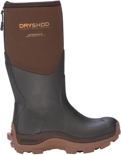 Vista 3 de Dryshod Hi Haymarker Farm - Botas de trabajo para mujer, color marrón HAY-WH-BR, Marrón