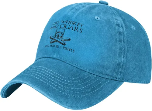 Vista 46 de Philysonic Funny Hat I Like Whisky and Cigars and Maybe 3 People Sombreros para Hombres Gorras de Béisbol Gorras Ajustables