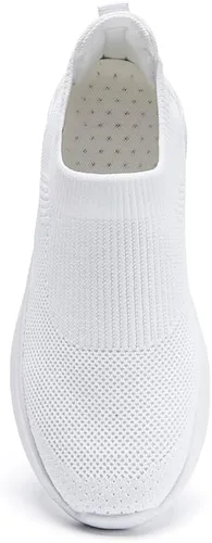 Vista 3 de CAIQDM Zapatos deportivos para caminar para mujer, ligeros, de malla, cómodos, informales, para correr