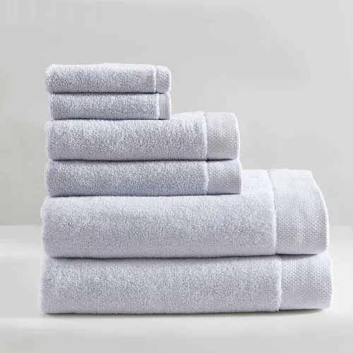 Vista 12 de Calvin Klein - Toallas de baño, toallas de algodón súper suaves y absorbentes, construcción de cero torsión, presilla de marca para colgar