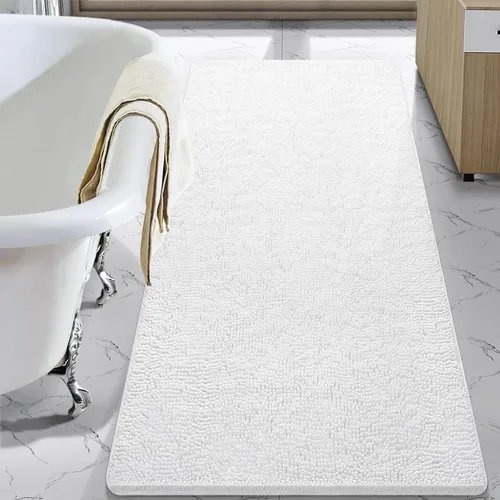 Vista 39 de LOCHAS - Alfombra de baño de lujo lanuda de 24 x 17 pulgadas, color beige