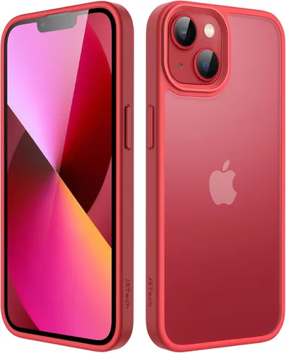 Vista 28 de JETech Funda mate para iPhone 13 de 6.1 pulgadas, a prueba de golpes, protección contra caídas de grado militar, cubierta trasera translúcida