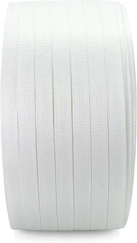Vista 3 de QWORK Rollo de correa de cable tejido de 3/4 pulgadas x 1640 pies, rollo de correa de cuerda trenzada de polietileno resistente, 1830 libras fuerte