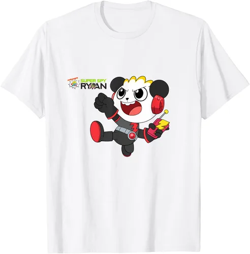 Vista 61 de Ryan's World Super Spy Combo Panda Camiseta, gris, S Asfalto