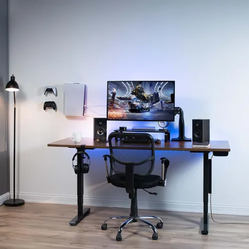 Vista 4 de VIVO Soporte de pared 2 en 1 y debajo del escritorio diseñado para consola de juegos PS5 Playstation 5 Standard y edición digital pantalla de pared