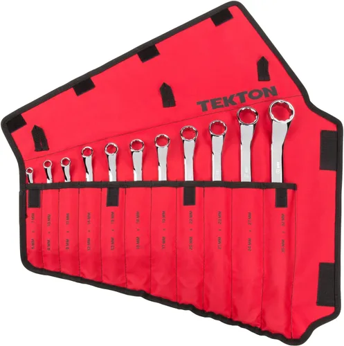 Vista 18 de TEKTON Juego de 5 llaves de caja con desvío de 45 grados con organizadores modulares (1/4-13/16 pulgadas) WBE95101