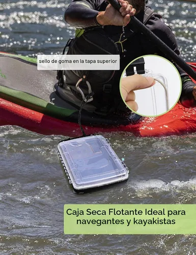 Vista 3 de Caja seca impermeable Contenedores impermeables Caja impermeable para kayak Pequeña caja de almacenamiento impermeable flotante Caja seca para barco