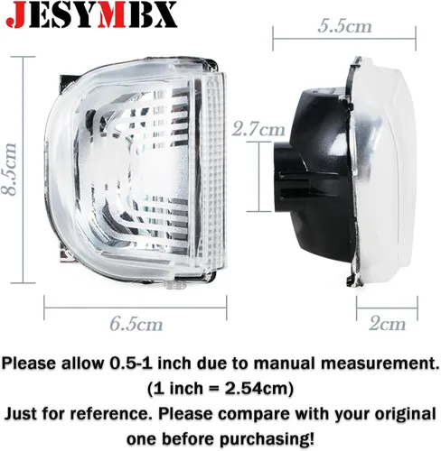 Vista 3 de Para Mercedes Sprinter 2019 2020 espejo retrovisor luz de señal de giro lámpara repetidor A9109064700 A9109064600 izquierda