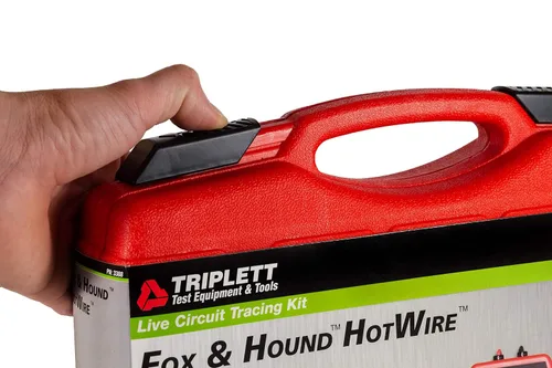 Vista 15 de Triplett 3388 Fox & Hound HotWire Kit de Rastreo de Cables con Sonda y Tono de Cable Vivo con Sensibilidad Ajustable - Rastrea Cables de 0 ~ 250 VCA