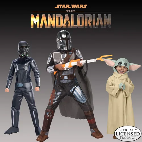 Vista 4 de Rubie's Star Wars - Disfraz de Mandalorian Beskar Armor para niños