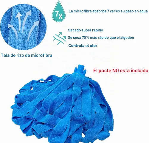 Vista 5 de EaseYourDay - Recambio de cabezal de trapeador de microfibra, se adapta a rosca de rosca de 3/4 pulgadas - 1