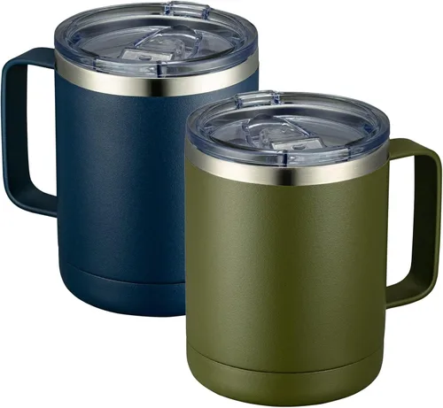 Vista 23 de MEWAY - Taza de café con asa, vaso térmico