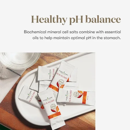 Vista 3 de Young Living Paquetes de barras AlkaLime 30 unidades Suplemento vitamínico y mineral Bienestar digestivo Suave para el estómago Infundido