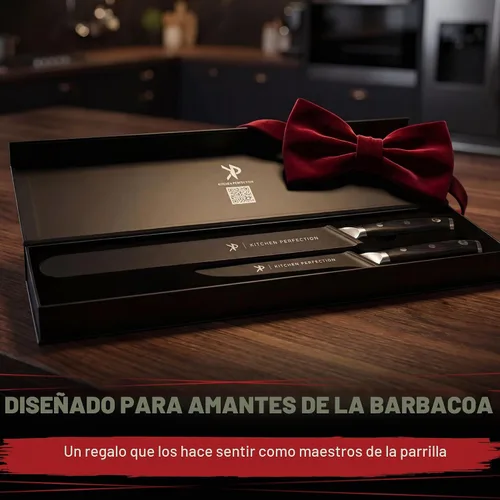 Vista 7 de Kitchen Perfection BBQ - Juego de cuchillos para cortar carne y rebanar pechuga