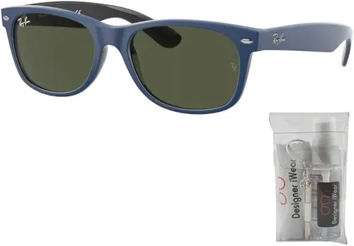 Vista 2 de Ray-Ban RB2132 NEW WAYFARER - Gafas de sol para hombres y mujeres paquete con kit de cuidado de gafas de cortesía de diseñador iWear