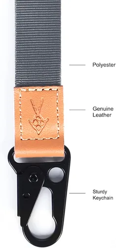 Vista 2 de FORZEN Llavero de pulsera, cordón de muñeca para llaves, cordón de mano para muñeca