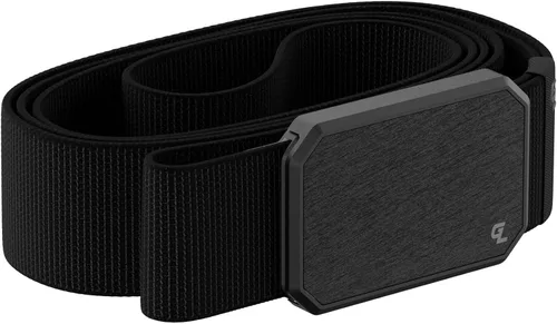 Vista 7 de Groove Life - Cinturón de nailon elástico para hombre con hebilla magnética de aluminio