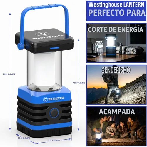 Vista 8 de Linterna solar recargable para campamento, linterna LED de 1000 lúmenes, 5 modos de iluminación, IPX4 resistente al agua para acampar y senderismo