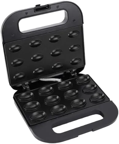 Vista 9 de Oreshki Nuts - Máquina para hacer galletas de nuez, 12 sartén, enchufe de EE. UU., 110 V, 750 W, calefacción de doble cara, compacta, antiadherente