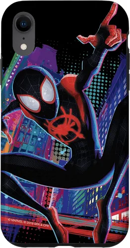 Vista 25 de Marvel Spider-Man Into The Spider-Verse Miles Morales City - Carcasa para iPhone 17