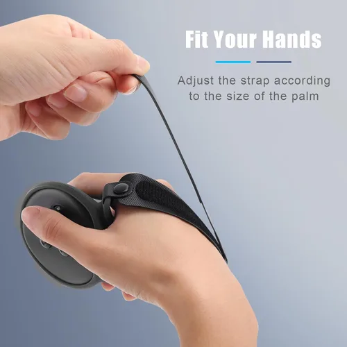 Vista 5 de VR Touch Controller Grip Cover for Meta Quest 3 Accessories, Silicone Headset Cover, Face Cover, Protective Lens Cover, Anti-Throw Accessories Set