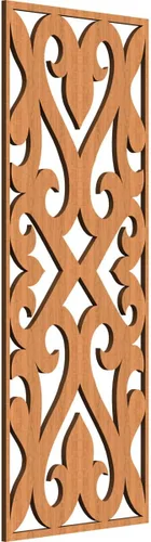 Vista 139 de Keene Paneles de pared decorativos de madera con calado, 9 3/8 pulgadas de ancho x 24 3/8 pulgadas de alto x 1/4 de alto, abedul Birch