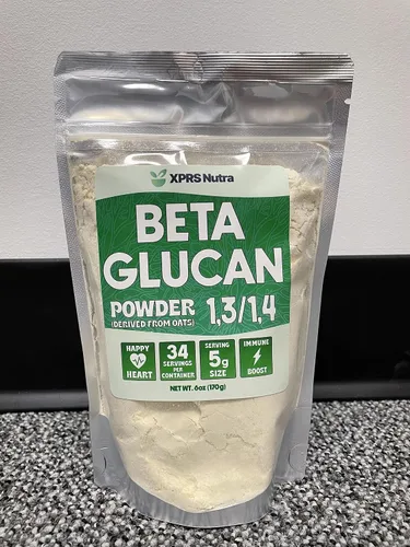 Vista 3 de XPRS Nutra Polvo de beta glucano – Suplementos de beta glucano de avena pura sin sabor – Sin OMG, apto para veganos 1 3 beta glucano – Beta glucano