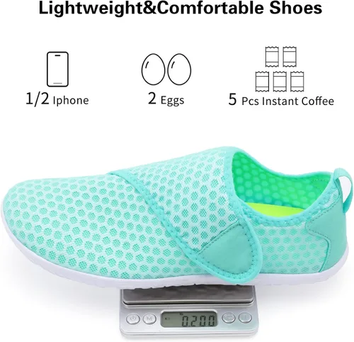 Vista 7 de Lisdwde Zapatos de agua antideslizantes para hombre y mujer, zapatos de natación, deportes de playa, secado rápido, zapatos de calcetín para mujeres