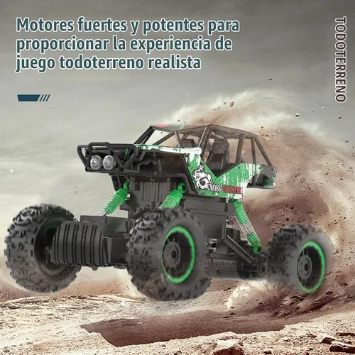 Vista 8 de Double E Automóviles de control remoto 1:18 de doble motor recargable para camionetas 4x4 todoterreno