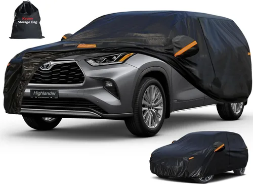 Vista 46 de Kayme Cubierta de auto SUV de 7 capas ajuste personalizado para BMW X1 (2009-2025), impermeable, para todo tipo de clima, para automóviles, cubierta