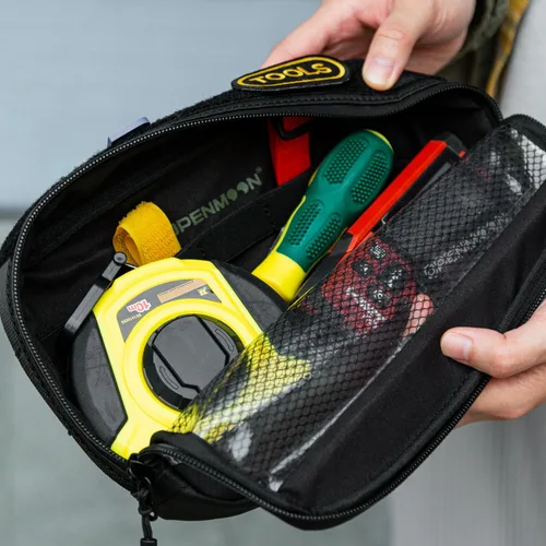 Vista 8 de OPENMOON Bolsa translúcida de almacenamiento para electrónica y accesorios de cámara - Organizador de cables Accesorios de engranajes Bolsa de viaje