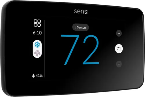 Vista 3 de Sensi Touch 2 - Termostato inteligente con pantalla táctil a color, 100 años de experiencia, programable, Wi-Fi, privacidad de datos, fácil