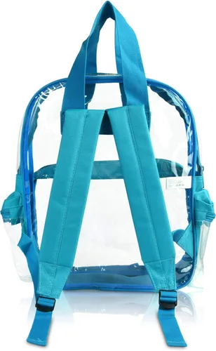 Vista 54 de DALIX Bolsas de mochila transparentes de plástico liso dorado