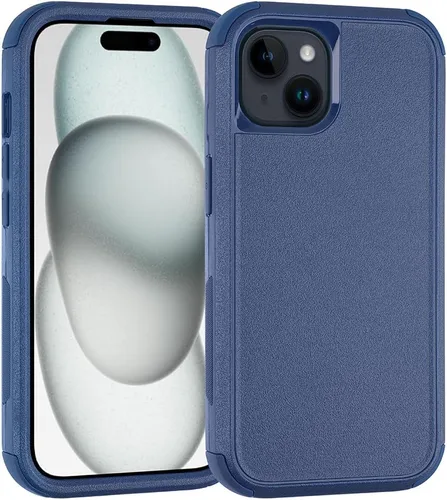 Vista 10 de Co-Goldguard Funda para iPhone 15 de 6.1 pulgadas, resistente de 3 capas, funda protectora resistente para iPhone 15 (negro)