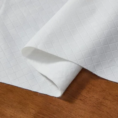Vista 9 de Newbridge Protector acolchado impermeable de corte para adaptarse a la mesa con reverso de franela, resistente al calor, se limpia con un paño