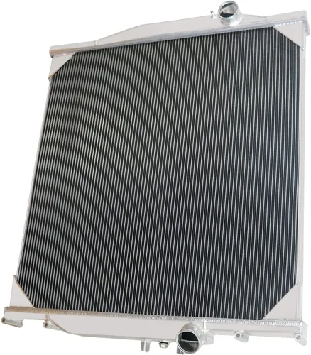Vista 3 de Radiador para 1996-2009 Volvo VN VNL VNM WC WI WX 1003406 1003424 y 2005-2007 Mack CXN 11.9L 6 Diesel, 2 filas de radiador de aluminio