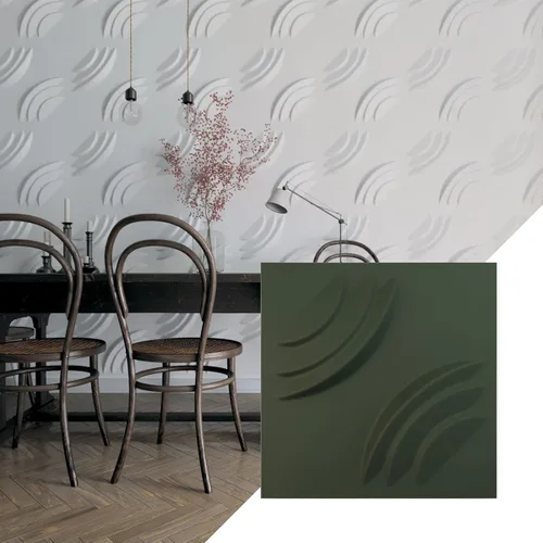 Vista 11 de Ekena Millwork WP20X20ARWH 19 5/8 pulgadas de ancho x 19 5/8 pulgadas de alto, artesano EnduraWall Decorativo 3D Panel de pared cubre 2.67 pies