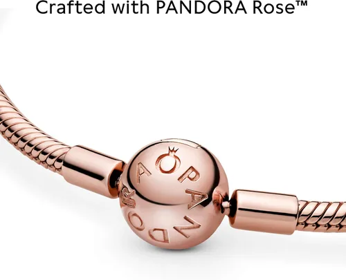 Vista 3 de Pandora - Brazalete de serpiente brazalete con dijes joyería Smooth Moments