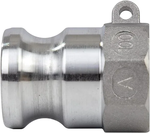Vista 5 de 2 piezas de accesorios de bloqueo de leva de aluminio (1 pulgada Parte A) accesorios de manguera de ranura de leva, adaptador macho hembra NPT rosca