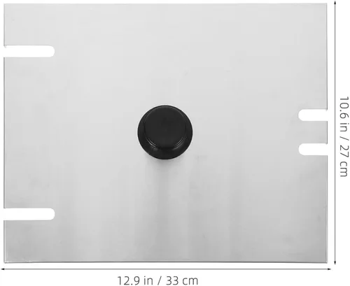 Vista 2 de Luxshiny Tapa de repuesto para freidora eléctrica de acero inoxidable con superficie antiadherente y pantalla de escoria fácil de limpiar