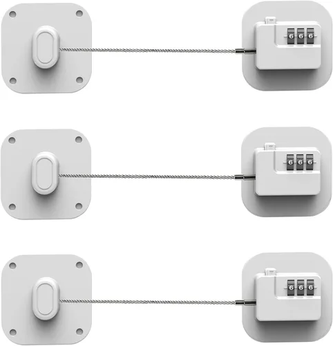 Vista 13 de Cerradura para refrigerador Himake, cerradura de combinación para gabinetes de refrigerador
